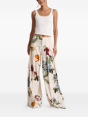 Alice + Olivia Blaire Linen Blend Trousers
