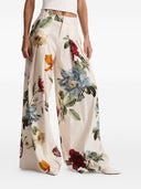 Alice + Olivia Blaire Linen Blend Trousers