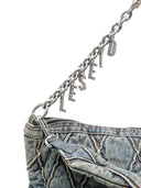 Diesel Charm Denim Shoulder Bag