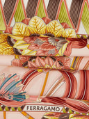 Ferragamo印刷丝绸foulard