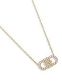 Ferragamo 2 Ganci Crystal Necklace
