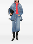 Stella Mc Cartney Denim Cotton Midi Skirt