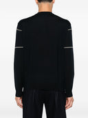 Jersey de la red de lana Emporio Armani