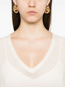 Fabiana Filippi Wool V Necked Sweater