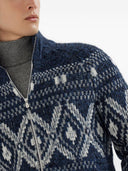 Brunello Cucinelli Wool Zipped Cardigan