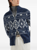 Brunello Cucinelli Wool Zipped Cardigan