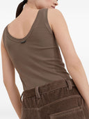 Brunello Cucinelli Wide Leg Cotton Trousers