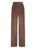 Brunello Cucinelli Wide Leg Cotton Trousers