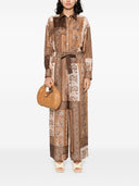 Zimmermann Lucky Printed Silk Spodni