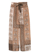 Zimmermann Lucky Printed Silk Spodni