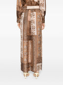 Zimmermann Lucky Printed Silk Spodni