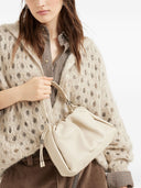 Brunello Cucinelli Eimer Mellow Small Lederhandtasche