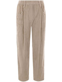 Brunello Cucinelli Corduroy Velvet Baggy Trousers