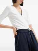 Brunello Cucinelli Baumwolle und Seidenhose
