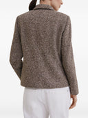 Brunello Cucinelli Melange Wool Jacket With Shiny Details