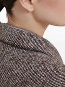 Brunello Cucinelli Melange Wool Jacket With Shiny Details