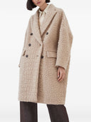 Brunello Cucinelli Wolle Doppelbrustmantel