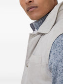 Brunello Cucinelli Leder Down Weste
