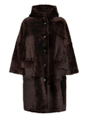 Brunello Cucinelli Shearling Reversible Mantel