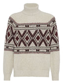 Brunello Cucinelli Wool And Silk Turtle Neck Jumper
