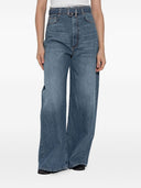Sport Max Wide Leg Cotton Denim Jeans