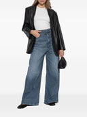 Sport Max Wide Leg Cotton Denim Jeans