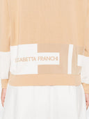 Elisabetta franchi tricot tricot suéter de cuello