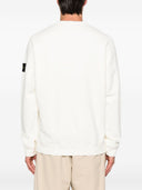 Stone Island Logo Cotton Crewneck Sweatshirt