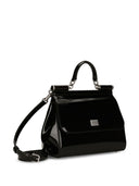 Dolce & Gabbana Sicly Large Shiny Leather Handbag