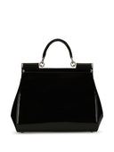 Dolce & Gabbana Sicly Large Shiny Leather Handbag