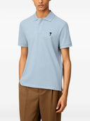 Ami Paris Ami De Coeur Cotton Polo Shirt