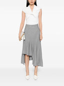 Khaite Miranda Wool Midi Skirt