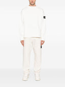 Stone Island Logo Cotton Crewneck Sweatshirt