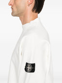 Stone Island Logo Cotton Crewneck Sweatshirt