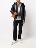 Emporio Armani Zipped Leather Jacket