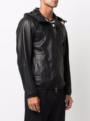 Emporio Armani Zipped Leather Jacket