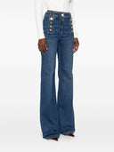 Elisabetta Franchi High Waisted Denim Jeans