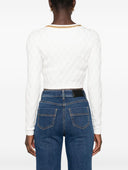 Elisabetta Franchi Tricot Cropped Cardigan
