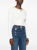 Elisabetta Franchi Tricot Cropped Cardigan