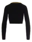 Elisabetta Franchi Tricot Cropped Cardigan