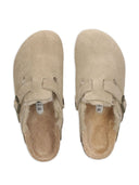 Birkenstock Boston Shearling Suede Slippers