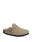 Birkenstock Boston Shearling Suede Slippers