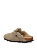 Birkenstock Boston Shearling Suede Slippers