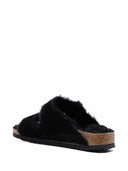 Sandali in pelle scamosciata di Birkenstock Arizona Shearling