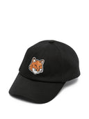 Maison Kitsune' Fox Head Cotton Baseball Cap