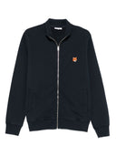 Maison Kitsune' Fox Head Cotton Zipped Sweatshirt