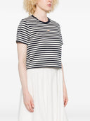 Maison Kitsune' Baby Fox Striped Cotton T Shirt