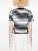 Maison Kitsune' Baby Fox Striped Cotton T Shirt