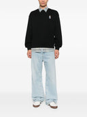 Maison Kitsune의 옷을 입은 Fox Cotton Crewneck 스웨트 셔츠