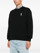 Maison Kitsune의 옷을 입은 Fox Cotton Crewneck 스웨트 셔츠